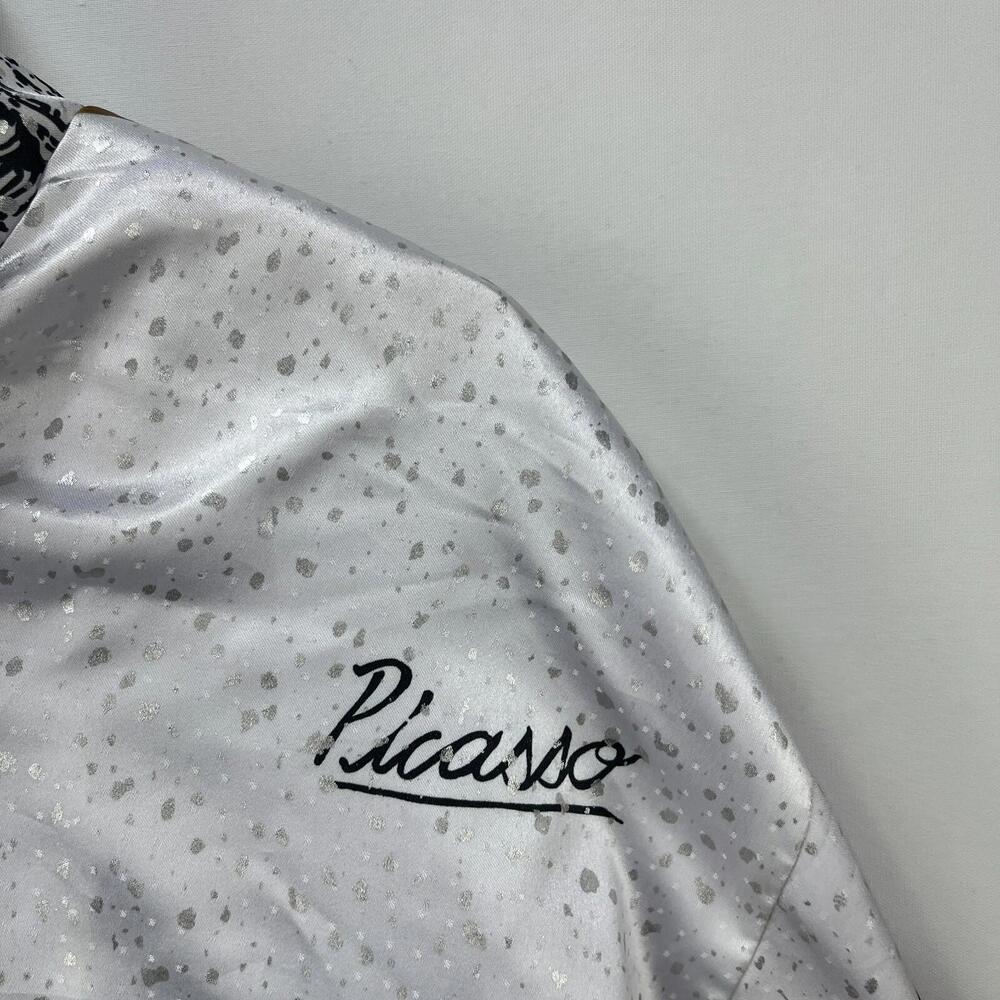 Vintage 80s Picasso Windbreaker Art Jacket Medium AOP - Picture 5 of 15